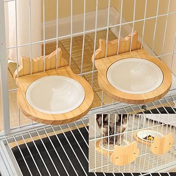 Amazon | Thujopsis 猫 餌 ボウル 小鳥 餌台 餌器 餌皿 食器 水